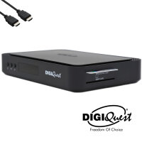 TiVuSat Karte 4K UHD + DIGIQuest Q90 4K H.265 S2+T2 Combo Receiver + 150Mbit WiFi - TiVuSat zertifiziert (Karte nicht akiviert)