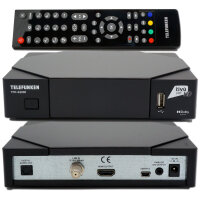 Telefunken TFK-S2000 DVB-S2 Full HD Sat Receiver HEVC,...