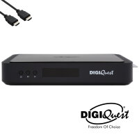 TiVuSat Karte 4K UHD + DIGIQuest Q60 4K H.265 S2+T2 Combo...