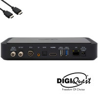 TiVuSat Karte 4K UHD + DIGIQuest Q80 4K H.265 S2+T2 Combo Receiver - TiVuSat zertifiziert +150 Wifi (Karte nicht aktiviert)