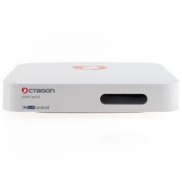 Octagon Spirit White 4K UHD Android 11 IP Media Streaming Box 5G WLAN BT RCU