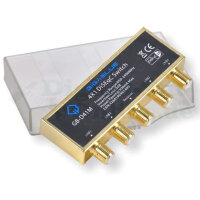 DiseqC 4-1 GigaBlue GB-D41M vergoldet